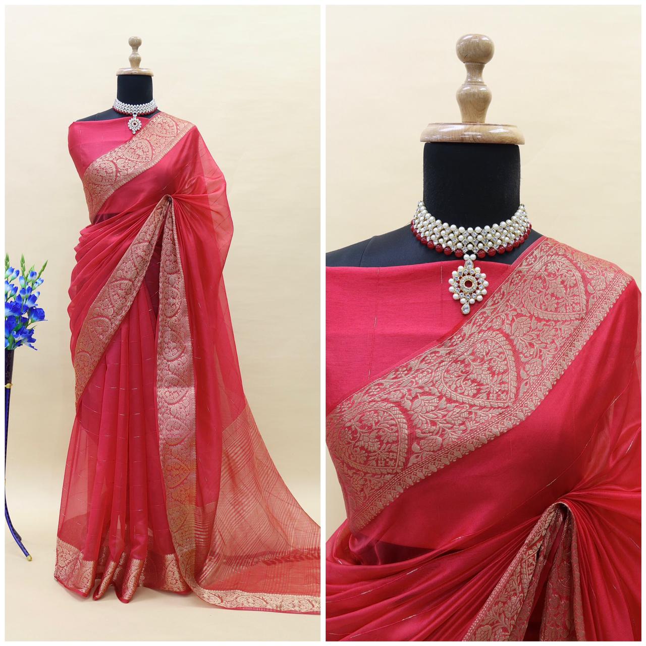 Df 110 Banarasi Soft Organza Silk Saree Catalog